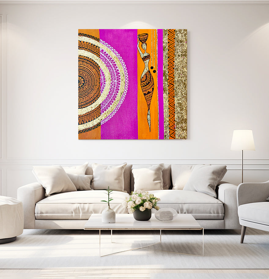 Mandala Fusion Art - Canvas Painting