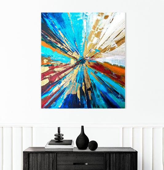 Radiant Eruption - Canvas Painting