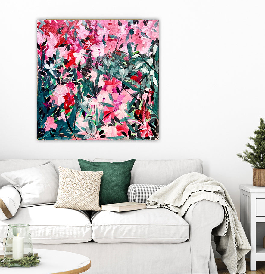 Velvet Bloom Abstract - Canvas Painting