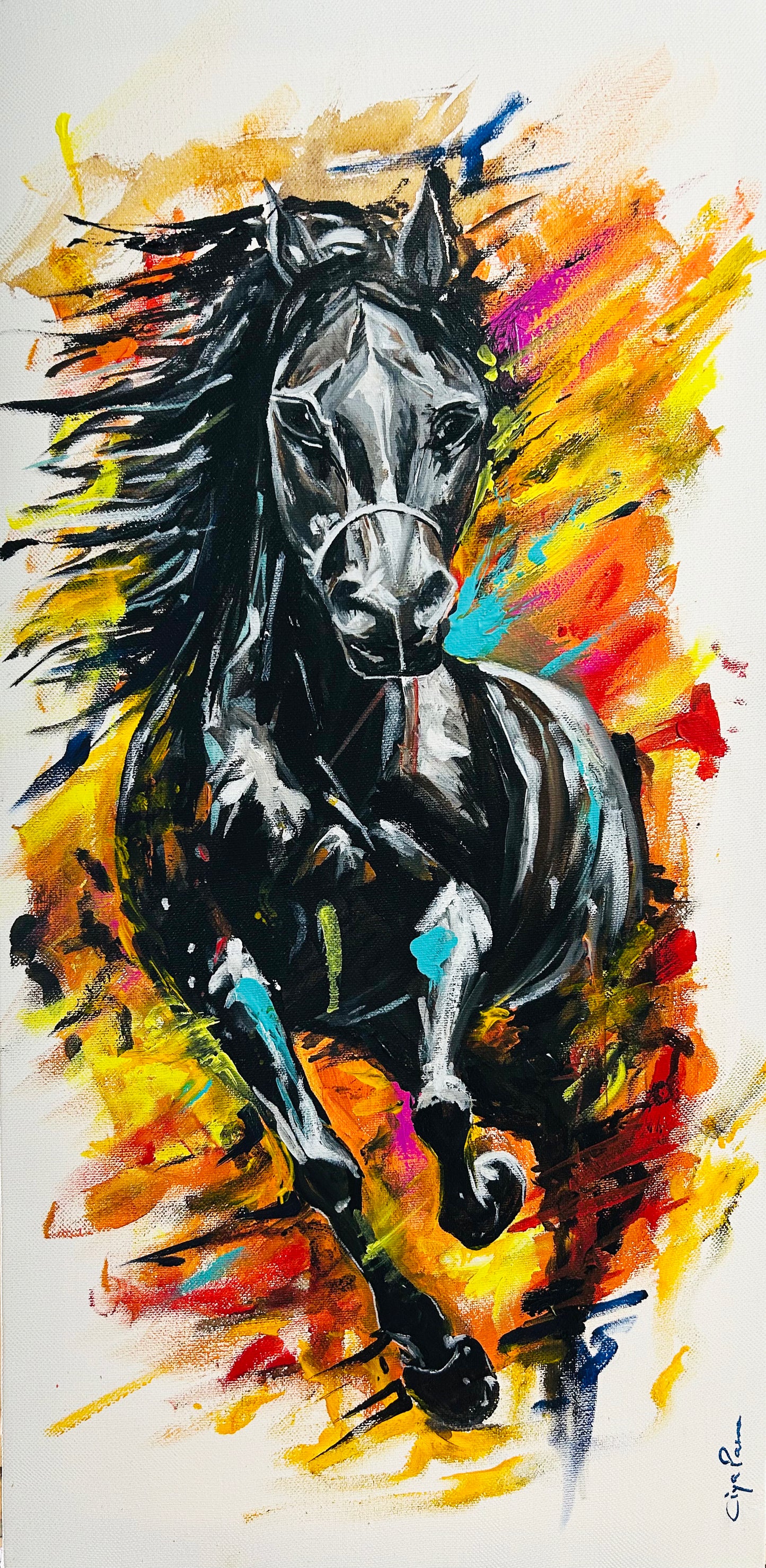 Horse - Equine Energy - Canvas Painting